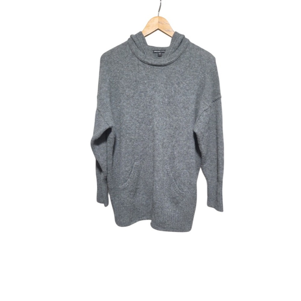 James Perse 100% Cashmere Hoodie Grey Knit Sweater WLTC3468 Mens 1 S